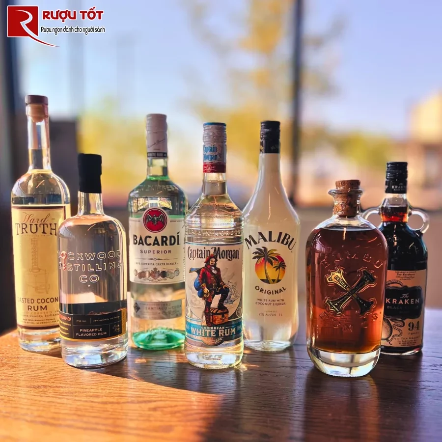 cách uống các loại rượu rum