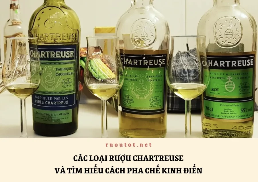 Các Loại Rượu Chartreuse Và Tìm Hiểu Cách Pha Chế Kinh Điển