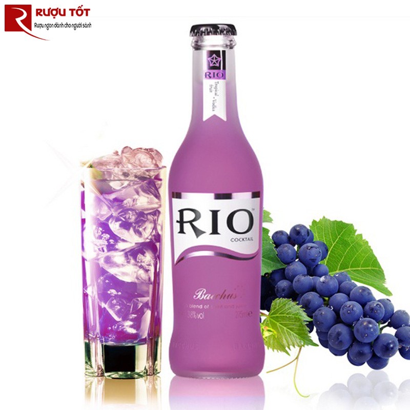 Cocktail RIO màu tím vị nho