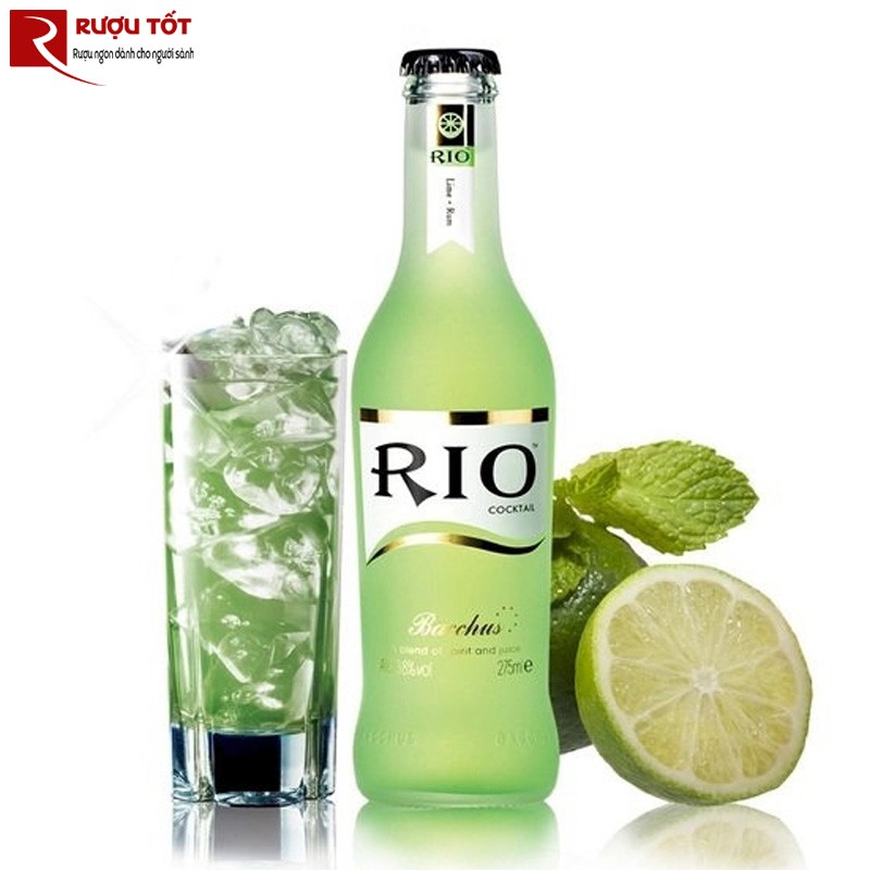 Cocktail RIO xanh lá vị chanh