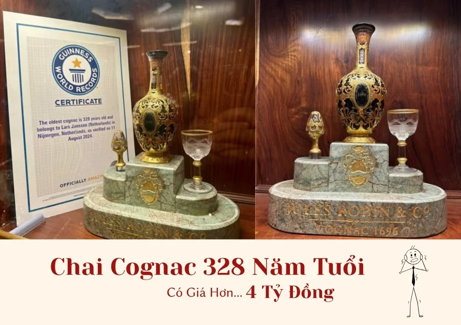 Bất Ngờ Với Chai Cognac Lâu Đời Nhất Thế Giới Có Giá Hơn 4 Tỷ Đồng