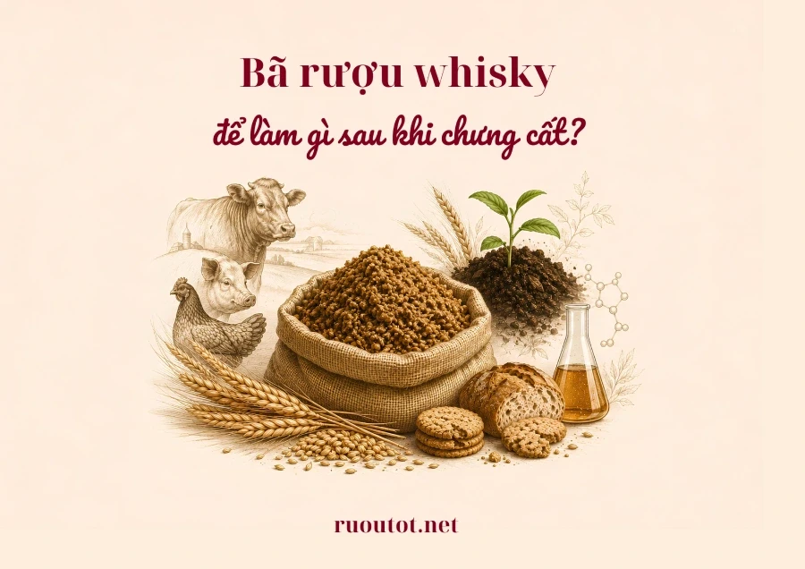 Bã Rượu Whisky Sau Chưng Cất Được Dùng Để Làm Gì Tiếp Theo?