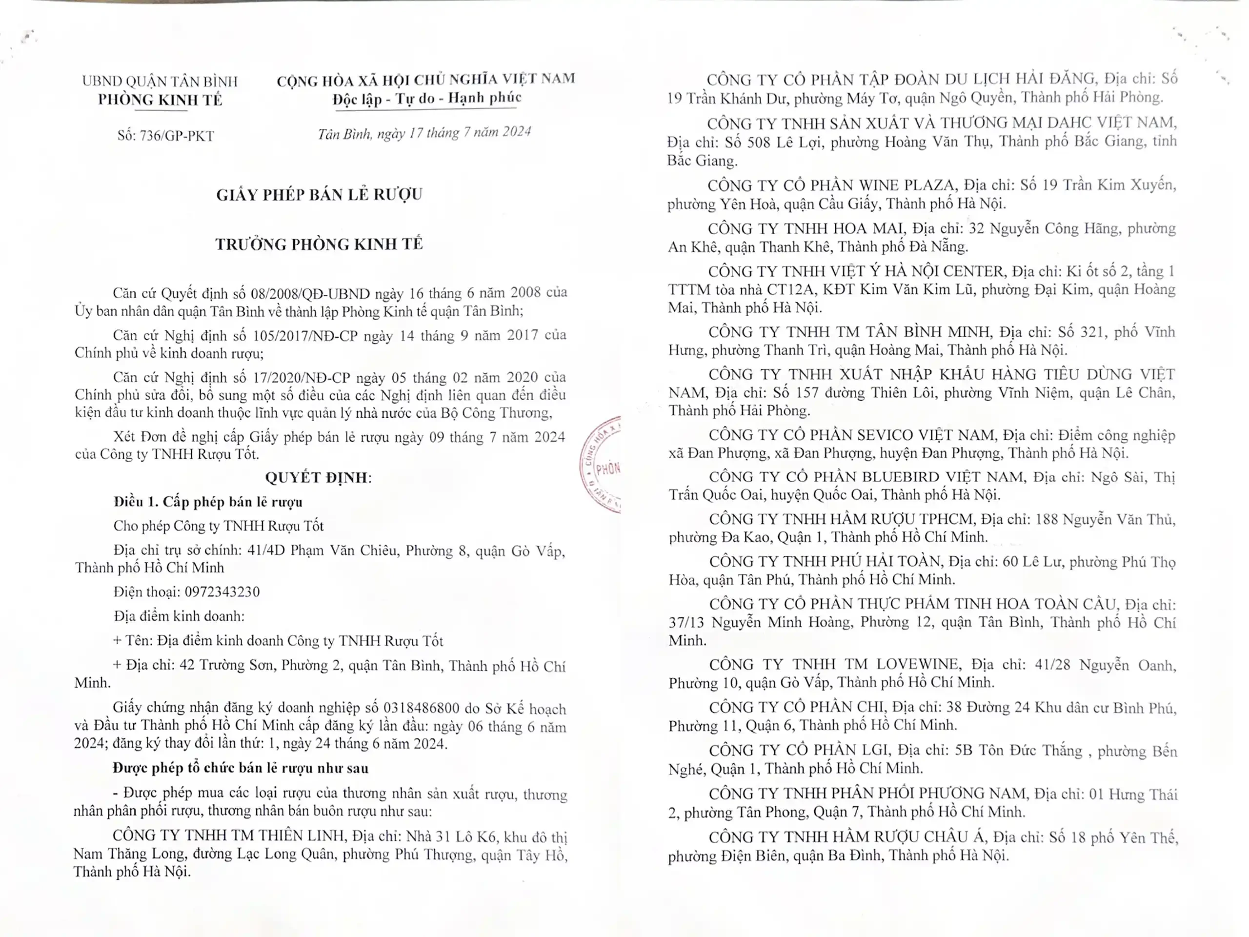 Hồ Sơ Pháp Lý chi nhánh Hồ Chí Minh