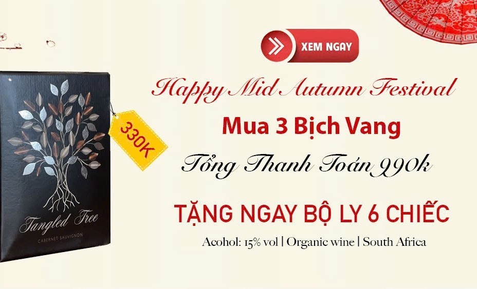 Ưu đãi mùa Thu: Tặng ngay bộ ly rượu vang cao cấp khi mua 03 bịch vang