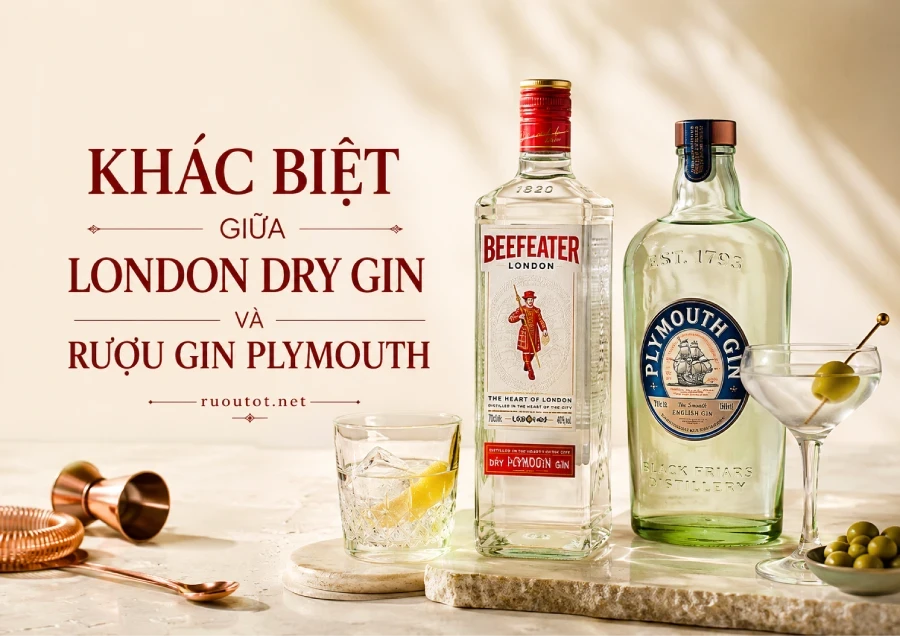 Top 3 Điểm Khác Biệt Giữa London Dry Gin Và Rượu Gin Plymouth