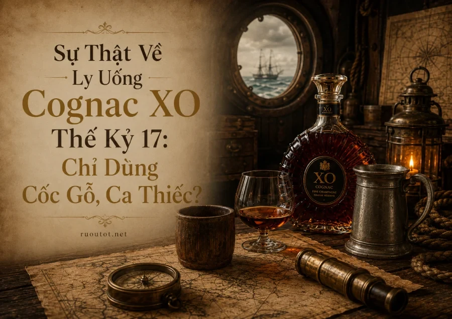 Sự Thật Về Ly Uống Cognac XO Thế Kỷ 17: Chỉ Dùng Cốc Gỗ, Ca Thiếc?