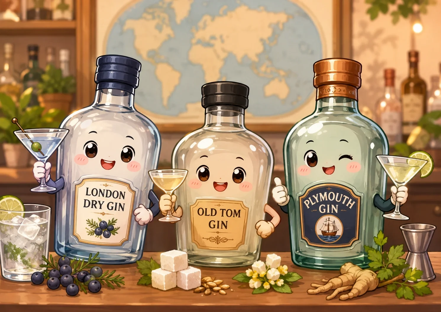 Old Tom Gin, London Dry Gin Và Plymouth Gin Khác Nhau Thế Nào
