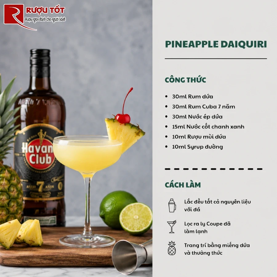 pha che ruou rum voi cocktail dua