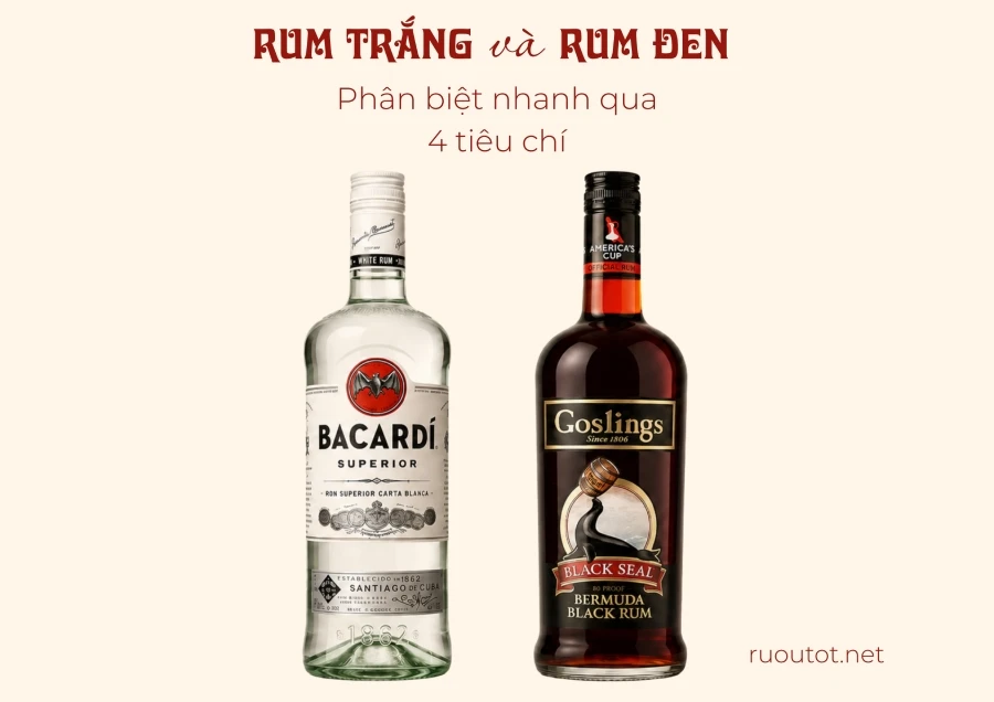 4 Tiêu Chí Giúp Bạn Phân Biệt Nhanh Giữa Rum Trắng Và Rum Đen