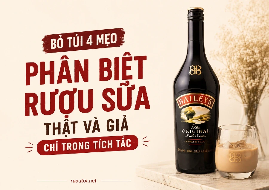 Bỏ Túi 4 Mẹo Phân Biệt Rượu Sữa Thật Và Giả Chỉ Trong Tích Tắc