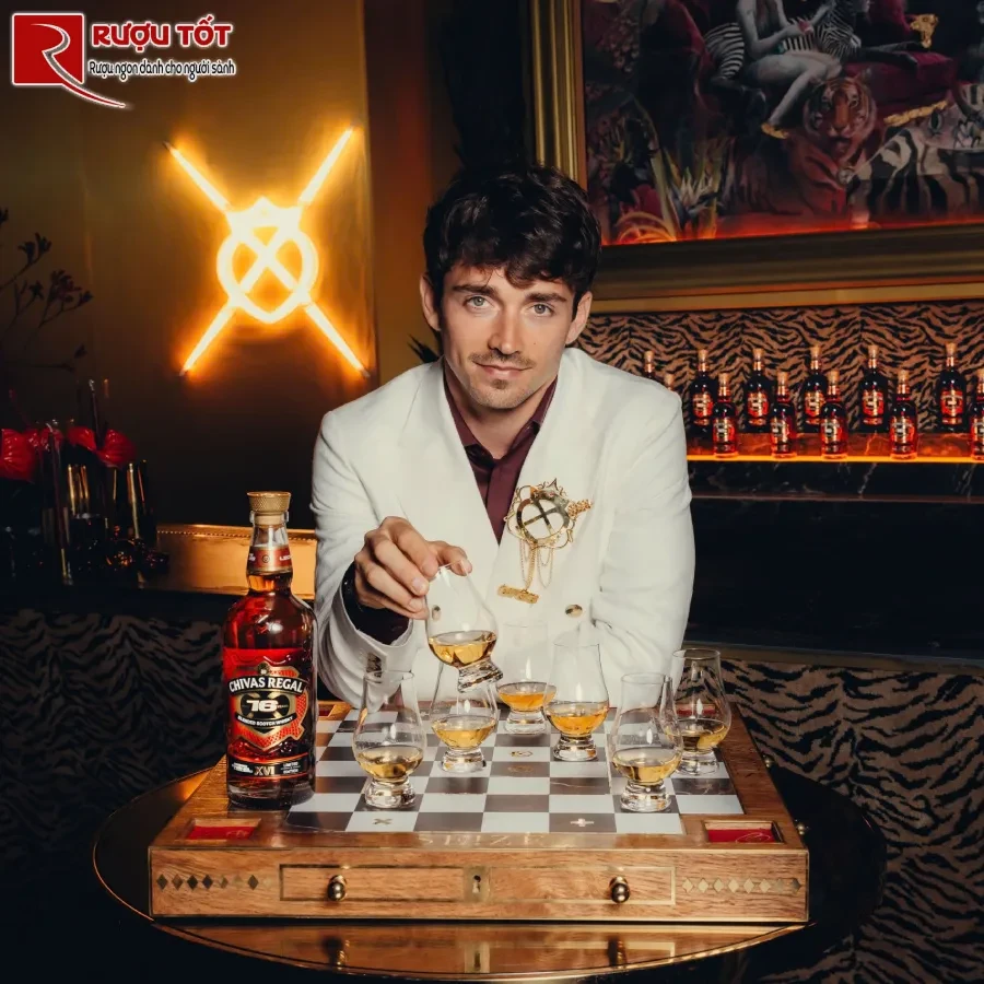 Rượu Chivas 16 và Charles Leclerc