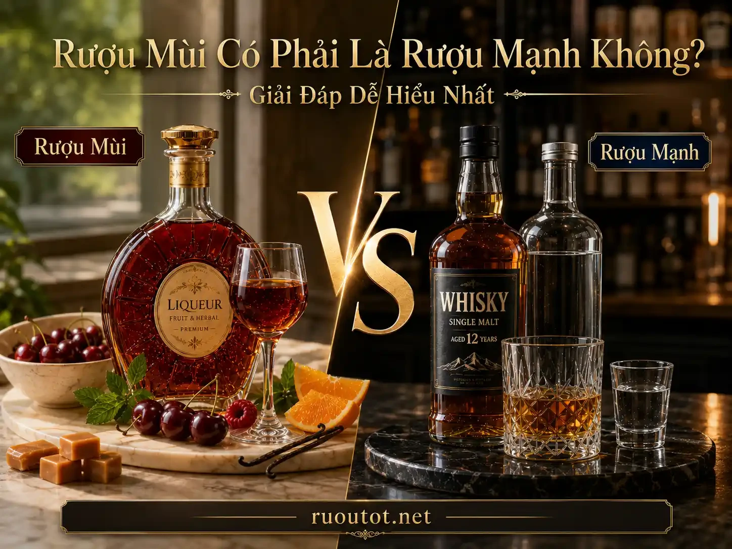 Rượu Mạnh Và Rượu Mùi Có Phải Là Một? Giải Đáp Dễ Hiểu Nhất
