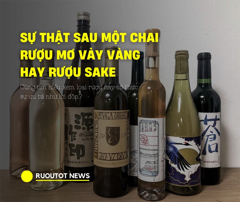 Sự thật sau một chai rượu mơ vảy vàng hay rượu Sake