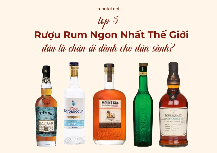 Top 5 Rượu Rum Ngon Nhất Thế Giới 2026: Đâu Là Chân Ái Cho Dân Sành? 