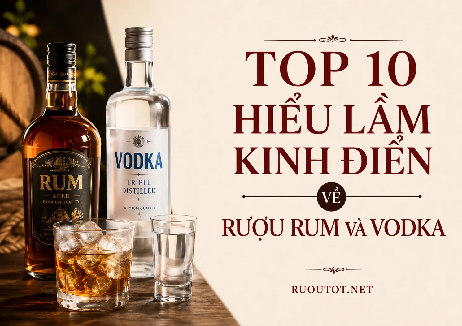 Giải Mã Top 10 Hiểu Lầm Kinh Điển Về Rượu Rum Và Vodka