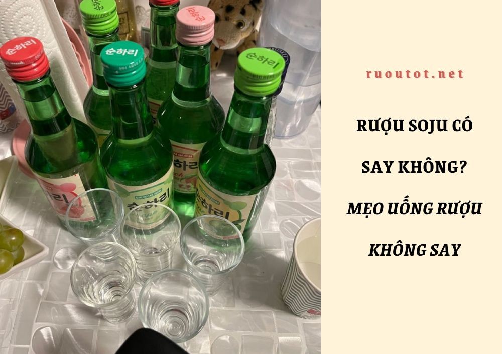 Rượu soju có say không? Mẹo uống rượu không say