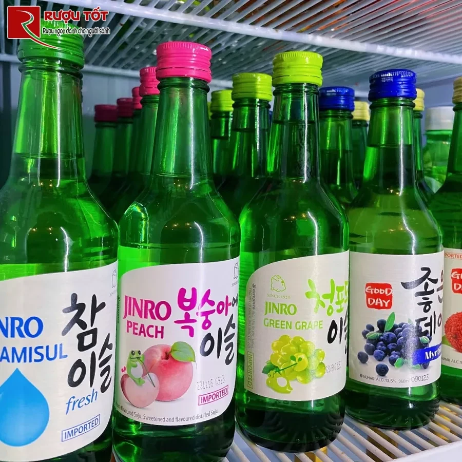 rượu soju mở nắp để được bảo lâu