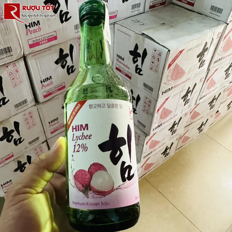 rượu soju trái cây vị vải