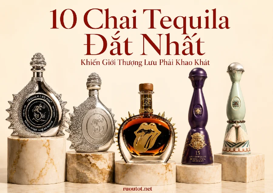Top 10 Chai Rượu Tequila Đắt Nhất Khiến Giới Thượng Lưu Phải Khao Khát