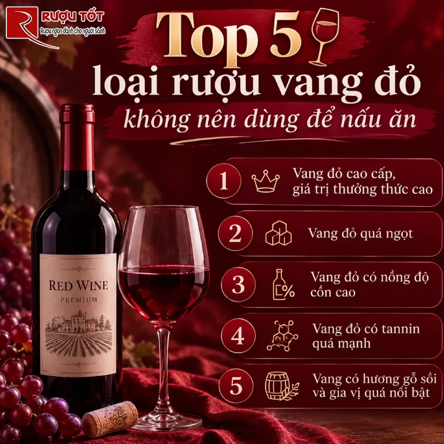 ruou vang do nau an khong nen dung