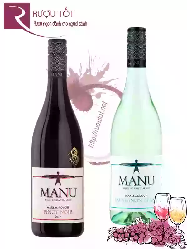 Rượu vang Manu Marlborough Pinot Noir - Sauvignon Blanc Cao cấp