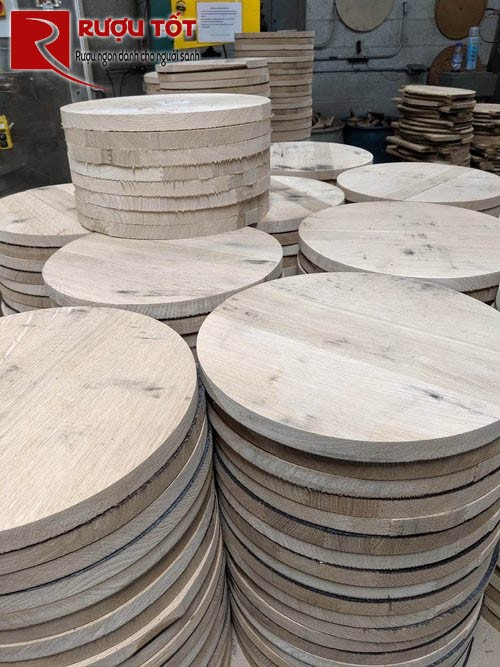 sản xuất thùng gỗ sồi thủ công
