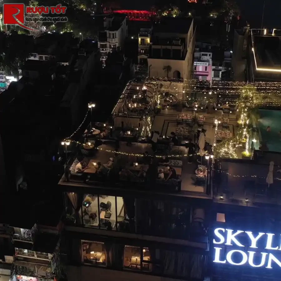 Skyline Hanoi rooftop bar