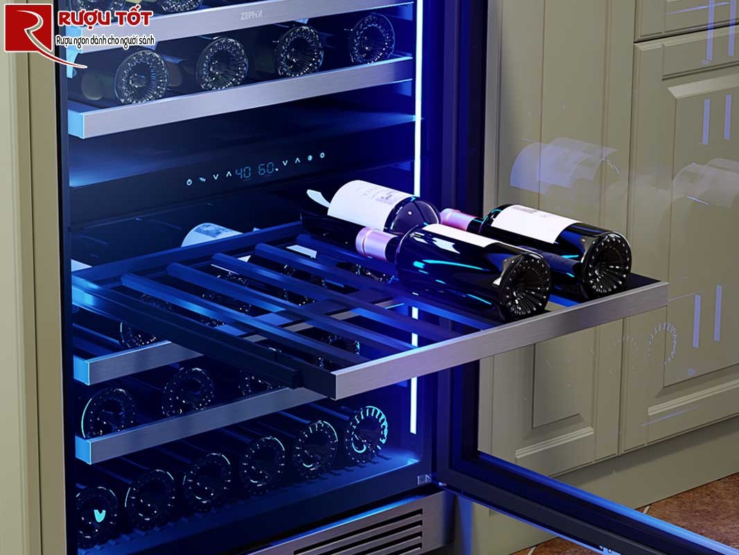 Sử dụng tủ lạnh để bảo quản rượu vang