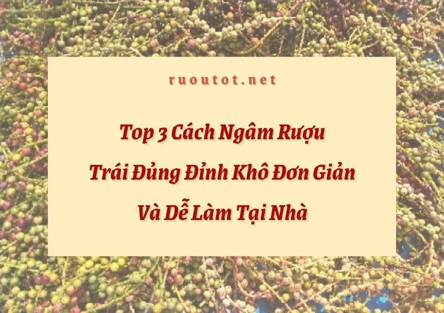 Top 3 Cách Ngâm Rượu Trái Đủng Đỉnh Khô Đơn Giản Và Dễ Làm Tại Nhà