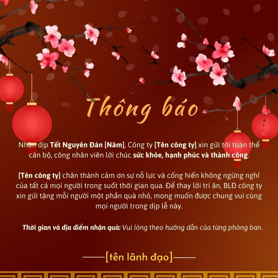 thông báo tặng quà tết cho nhân viên 6