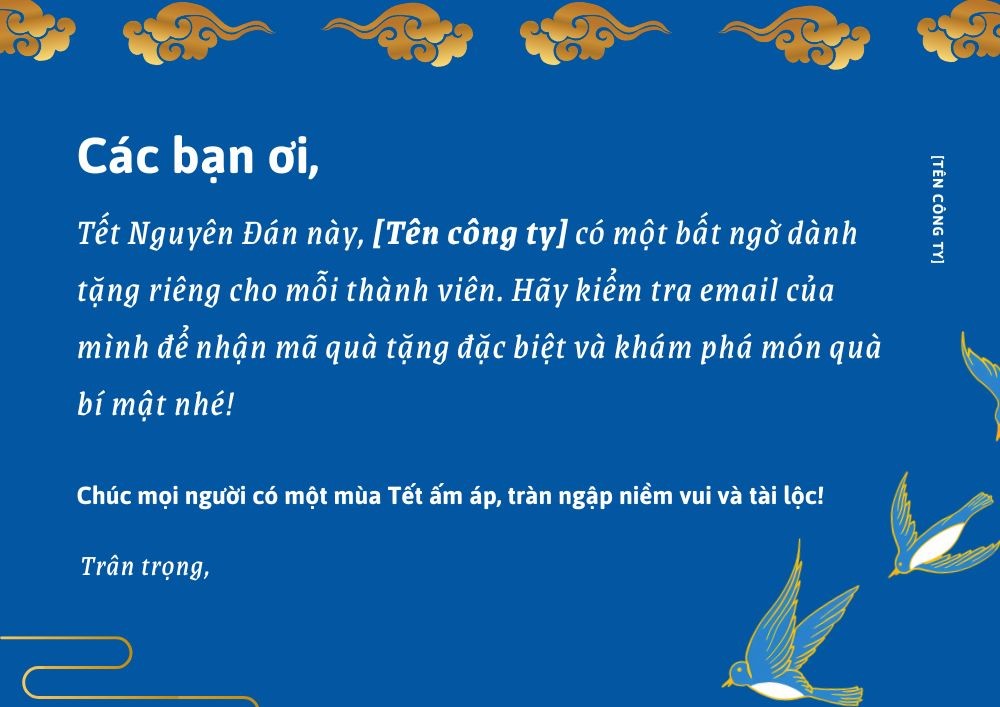 thông báo tặng quà tết cho nhân viên 7