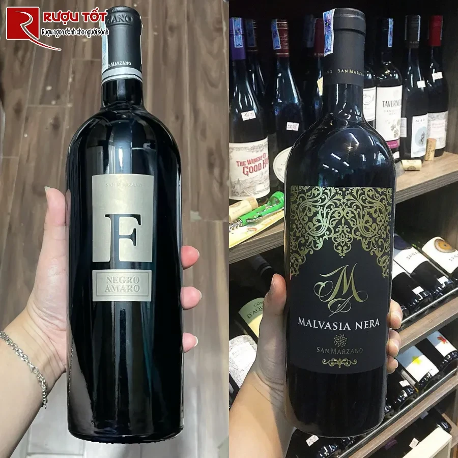 y nghia cua chu f tren chai vang f negroamaro