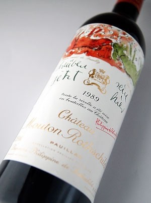 Rượu vang Chateau Mouton Rothschild 1989