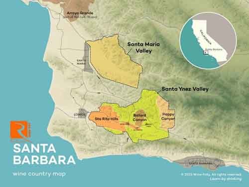 Về rượu vang vùng Santa Barbara