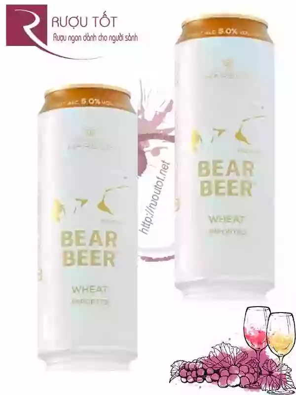 Bia Đức Bear Beer Wheat Gấu Trắng