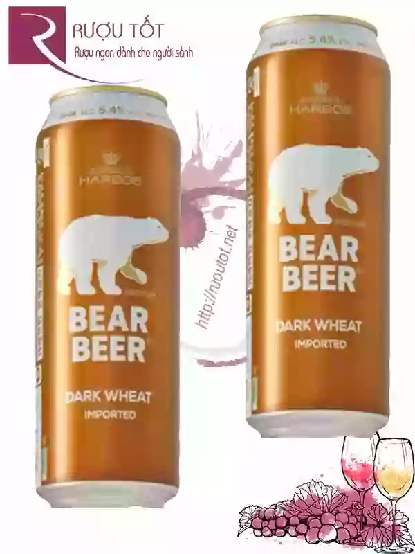 Bia Bear Beer Dark Wheat Gấu Harboe