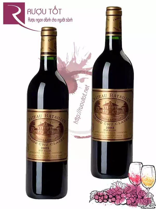 Rượu Vang Chateau Batailley Pauillac Grand Cru Classe 95 điểm