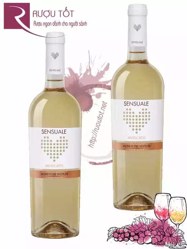 Vang Ý Sensuale Moscato Vigneti del Vulture Cao cấp