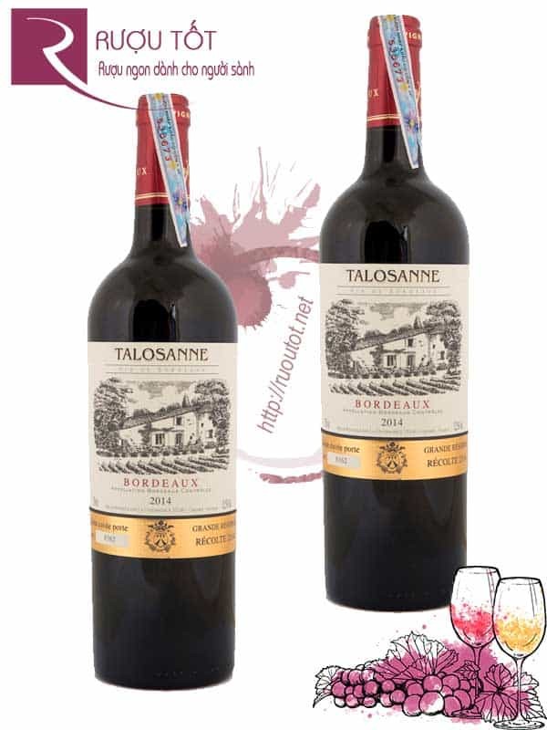 Vang Pháp Talosanne Bordeaux Cabernet Sauvignon Cao cấp