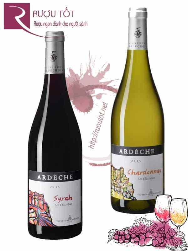 Vang Pháp Ardeche Vignerons Ardechois Les Classiques Syrah Chardonnay