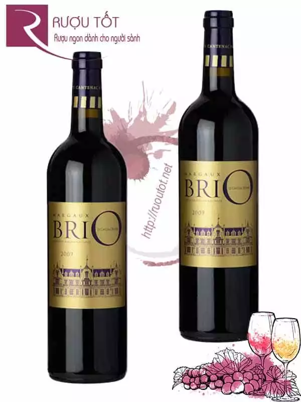 Vang Pháp Brio de Cantenac Brown Margaux 94 điểm Thượng hạng