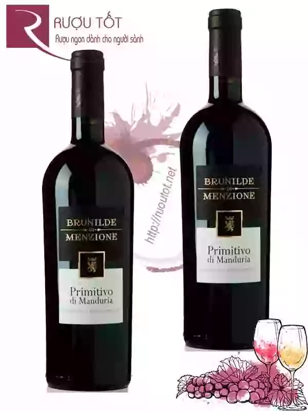 Rượu Menzione Brunilde Manduria Vang Primitivo Di