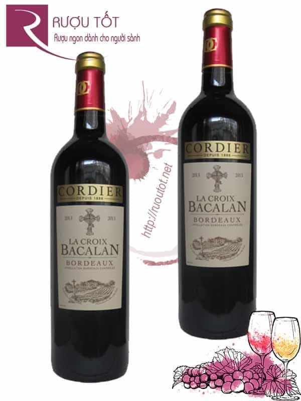 Rượu Vang Cordier La Croix Bacalan Bordeaux Merlot Cao cấp