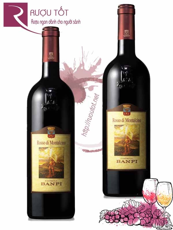 Rượu Vang Rosso Di Montalcino Castello Banfi Cao Cấp