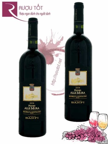 Rượu Vang Poggio Alle Mura Brunello di Montalcino Castello Banfi Thượng hạng