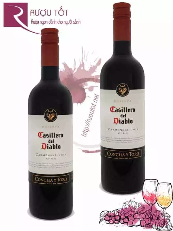 Vang Chile Casillero Del Diablo Carmenere Concha Y Toro Cao cấp