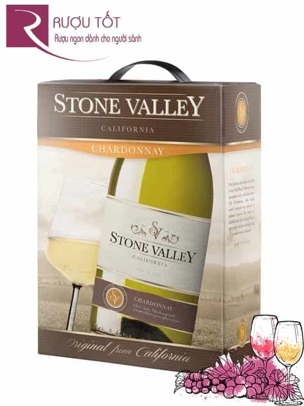 Rượu vang STONE VALLEY Chardonnay Bịch 3L Thượng hạng