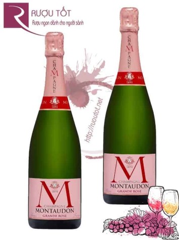 Rượu Champagne Pháp Montaudon Brut Grande Rose Thượng hạng
