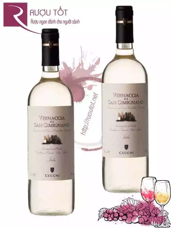 Vang Ý Cecchi Vernaccia di San Gimignano DOCG Cao Cấp