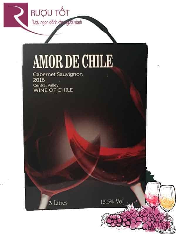 Vang Bịch Amor De Chile 3 lít và 5 lít Thượng hạng